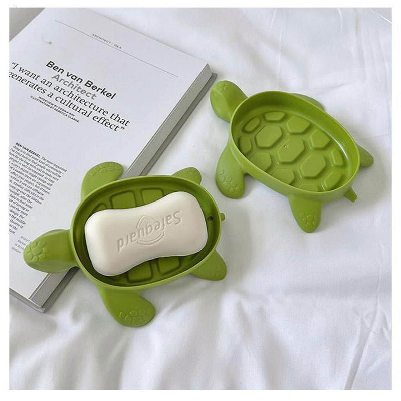 Premium Turtle Soap Dish Holder – Self Draining