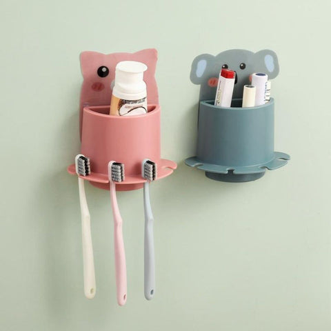 Space-Saving Wall Mounted Toothpaste Holder
