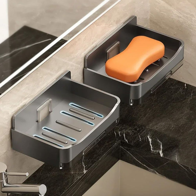 Leak-Proof Wall Soap Holder with Drain