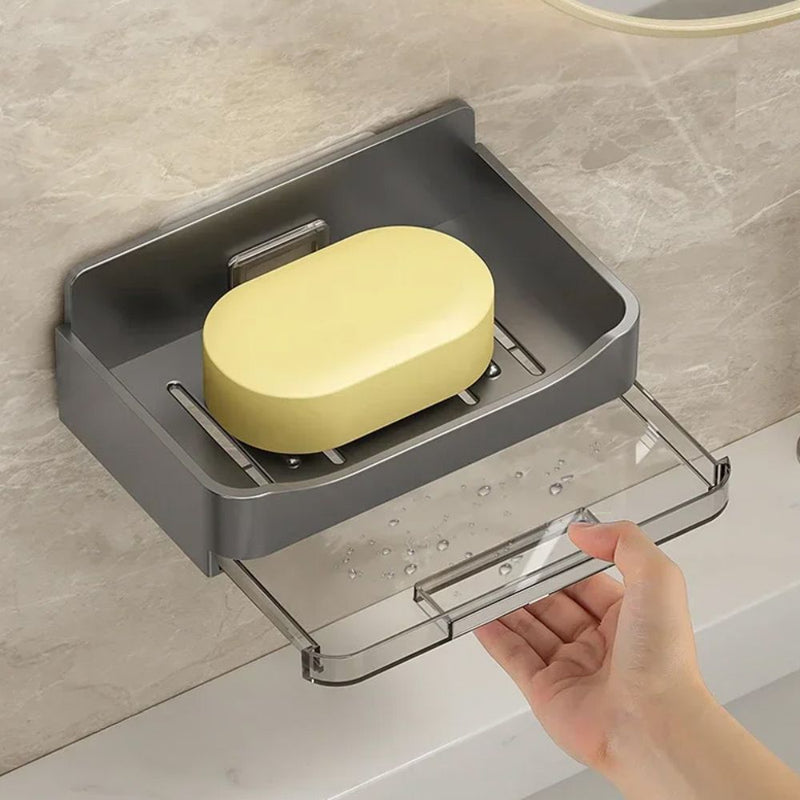 Leak-Proof Wall Soap Holder with Drain