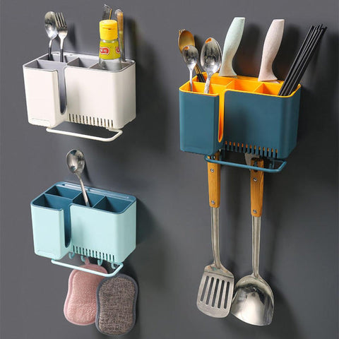 Ventilated Wall Mounted Toothbrush Rack