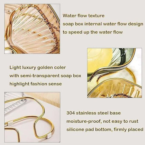 Modern Waterfall Soap Dish Tray