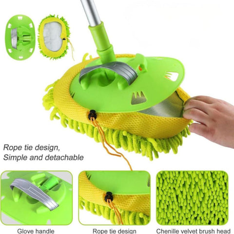2-in-1 Car Wash Mop with Mitt
