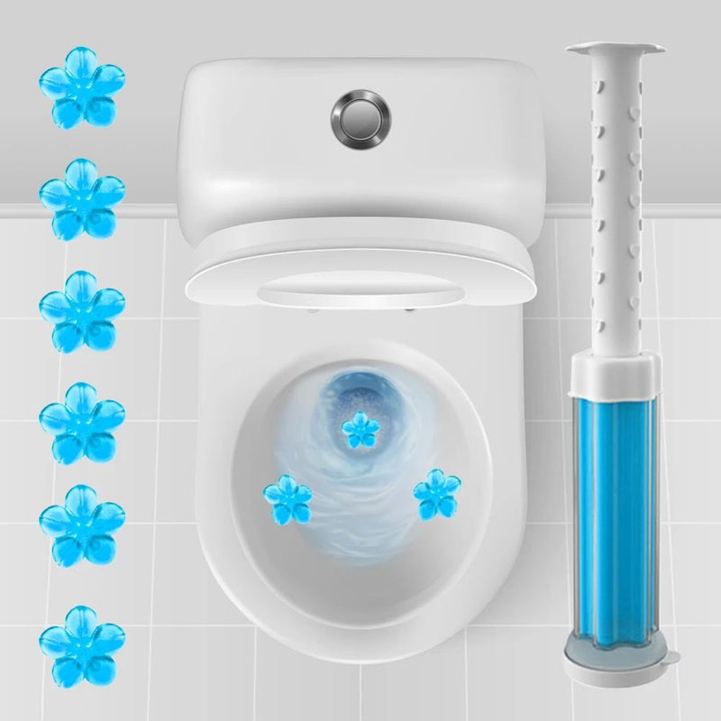 Toilet Cleaner Gel Flower Stamp