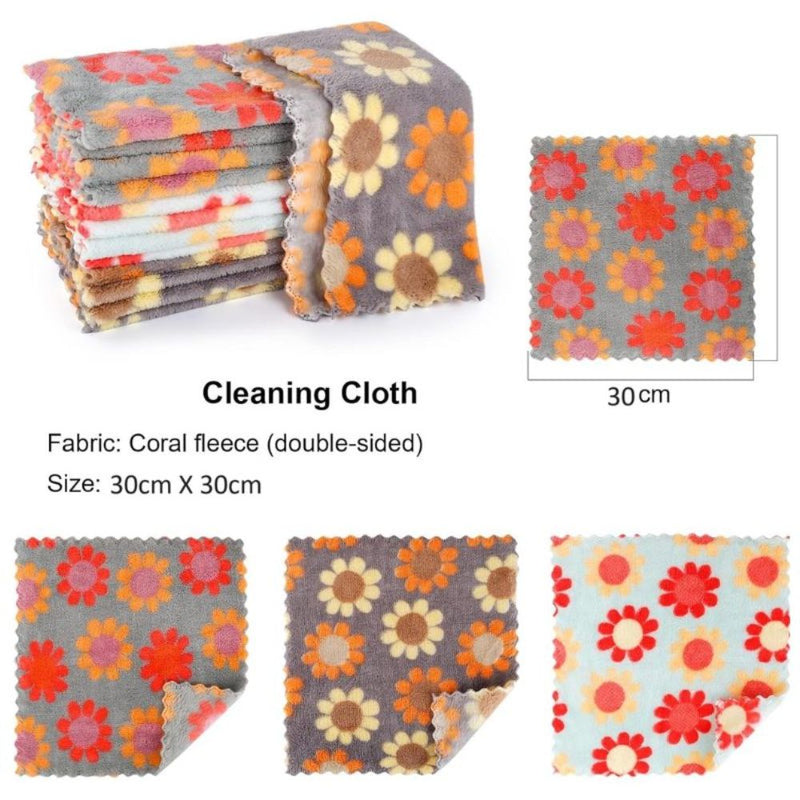Printed Pack of 5 Microfiber Towels