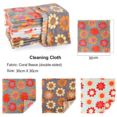 Printed Pack of 5 Microfiber Towels