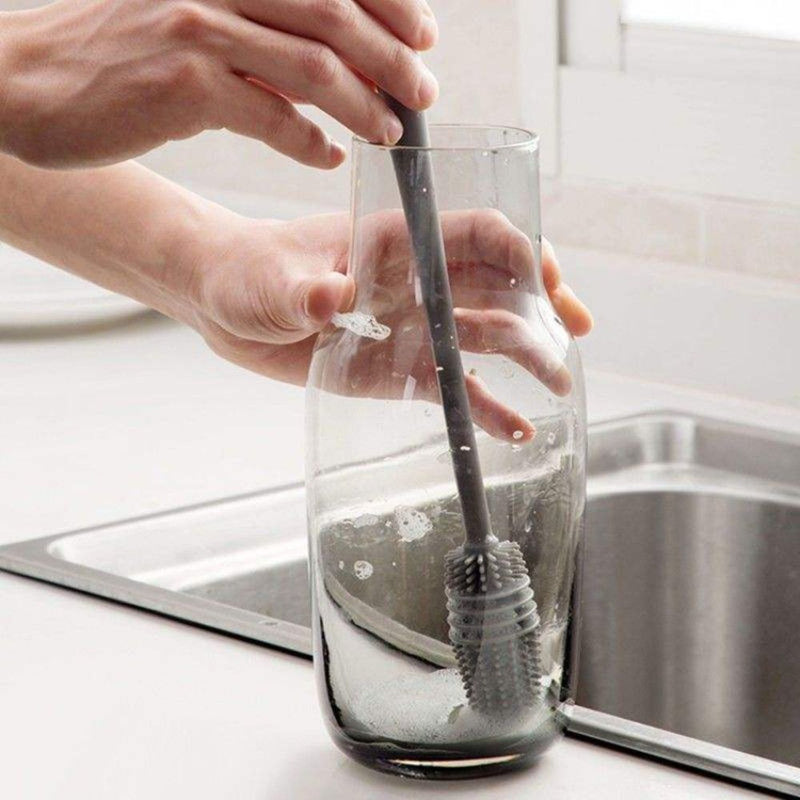 Silicone Cleaning Brush Long Handle