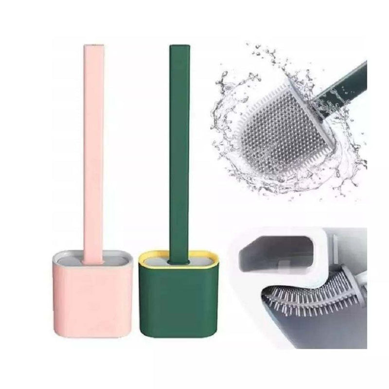 Flexible Silicone Toilet Brush Wall Mounted