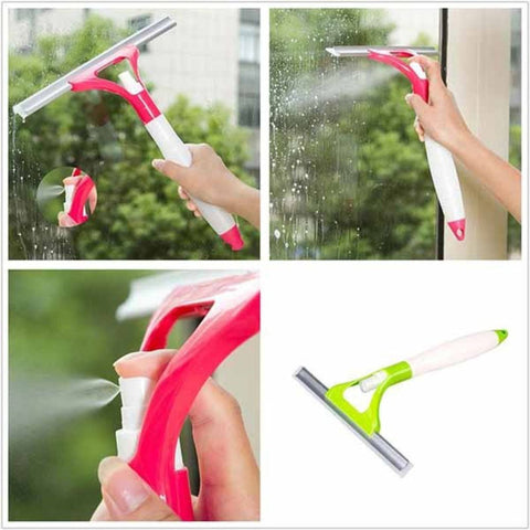Window Wiper with Built-In Spray
