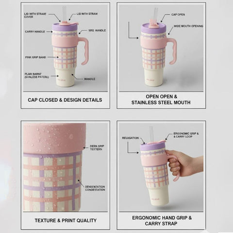 1250ml Insulated Tumbler with Handle