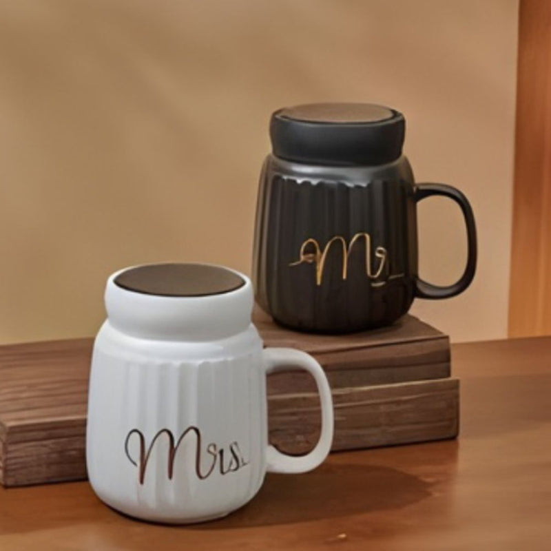 350ml Ceramic Mug with Lid