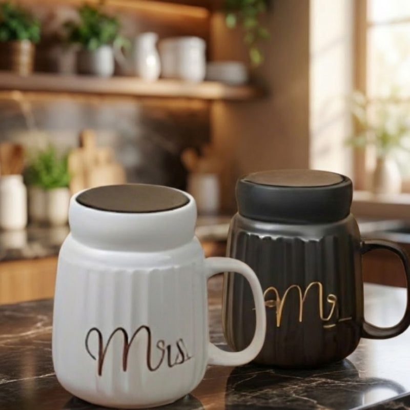 350ml Ceramic Mug with Lid