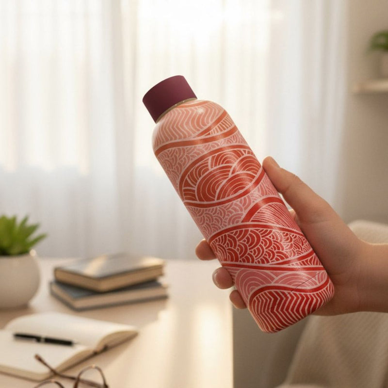 600ml Crimson Wave Insulated Bottle