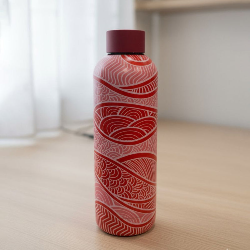 600ml Crimson Wave Insulated Bottle