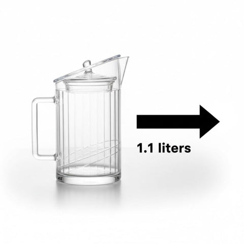 1.1 Litre Cut Acrylic Jug