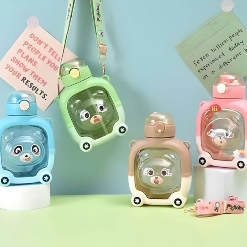 1000ml Cute Sipper Bottle with Strap