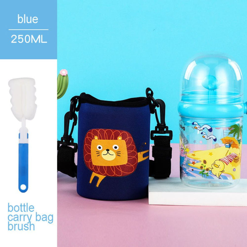Fancy Water Bottle Cup with Straw