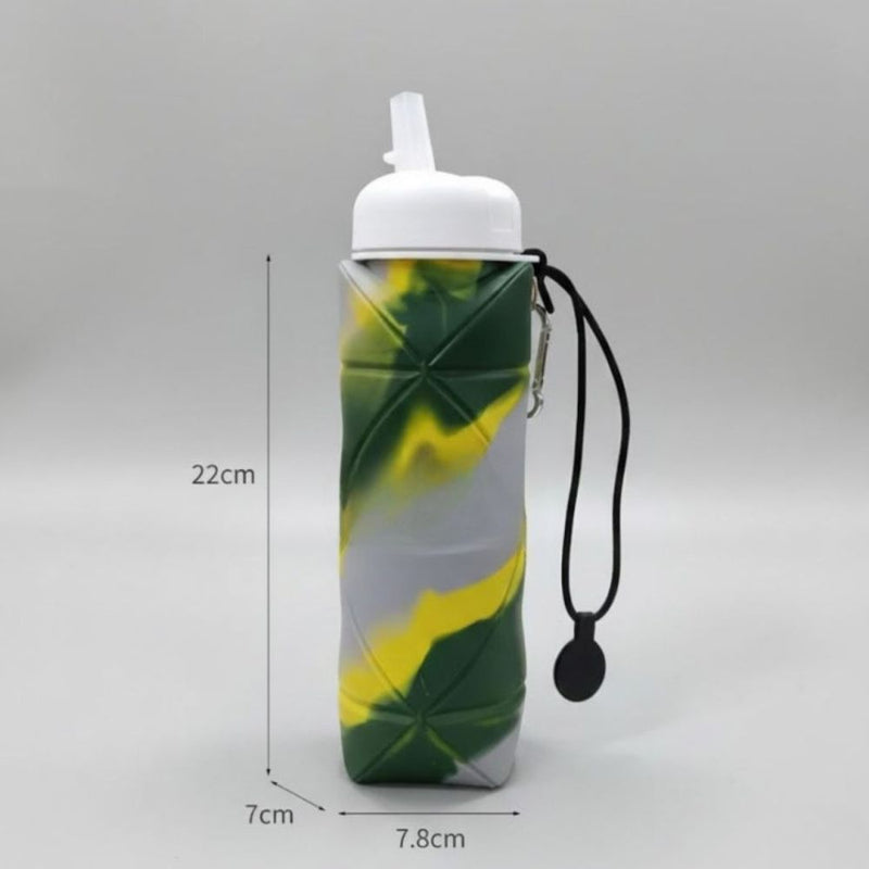 600ml Foldable Silicone Water Bottle