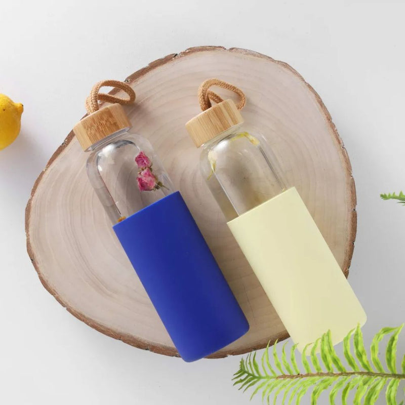 500ml Glass Bottle with Wooden Cap