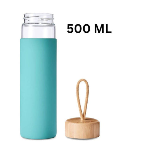 500ml Glass Bottle with Wooden Cap
