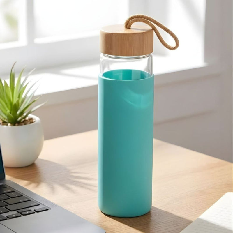 500ml Glass Bottle with Wooden Cap