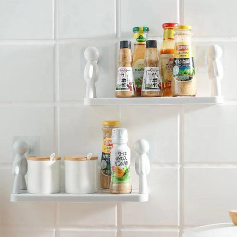 Premium Corner Adhesive Shelf Wall-Mounted Bathroom Organizer