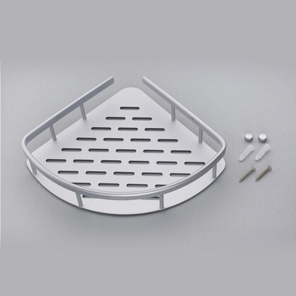 Premium 2-Tier Aluminum Corner Shelf