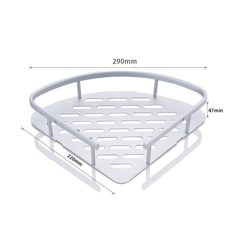 Premium 2-Tier Aluminum Corner Shelf