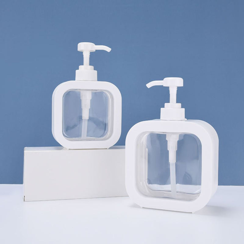 Premium Glass Liquid Dispensers Set with Stand & Cleaning Sponge