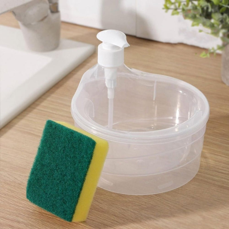 Wall‑Mounted 350 ml Manual Soap Dispenser – Bathroom & Kitchen Organizer