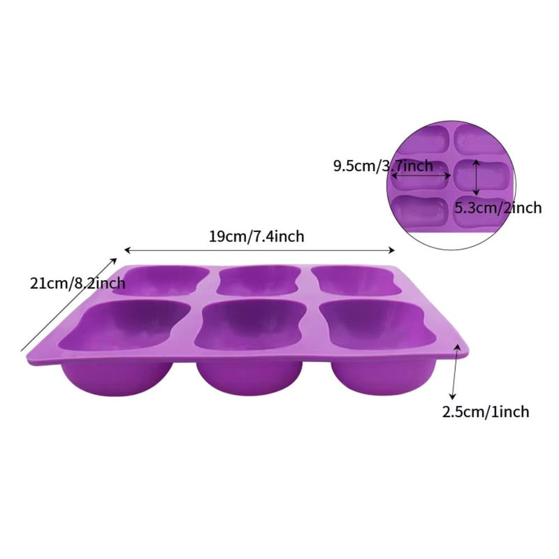Premium Silicone Soap Bar Mold – Reusable & Non‑Stick