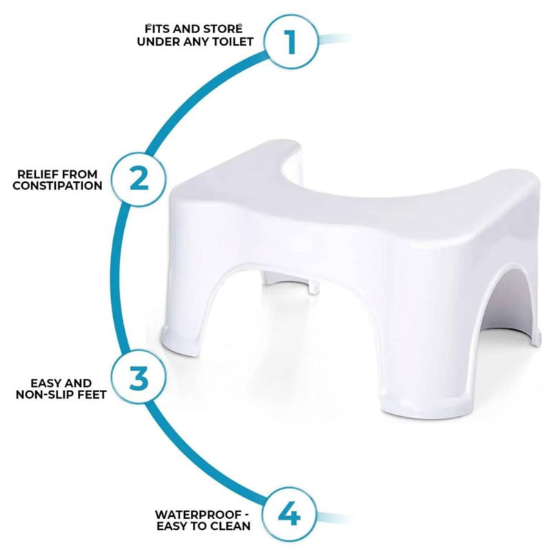 Premium Non‑Slip Toilet Foot Stool – Ergonomic Design