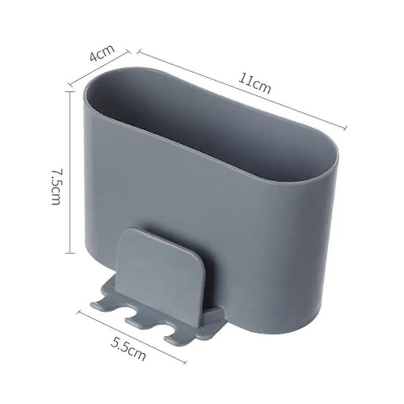Premium Wall-Mounted Toothpaste & Brush Holder