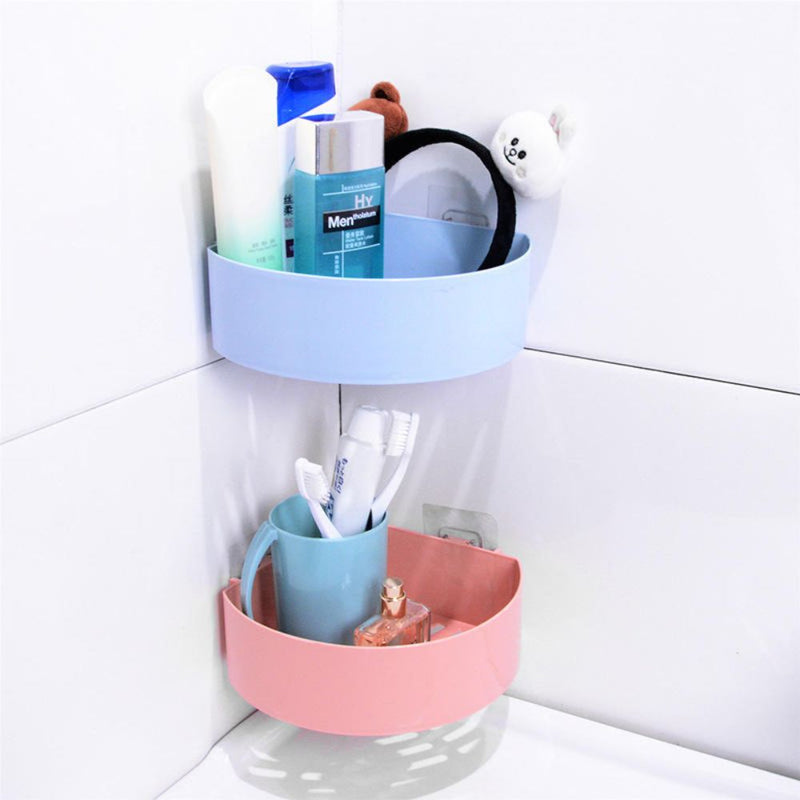 Premium Adhesive Triangle Corner Shelf Organizer