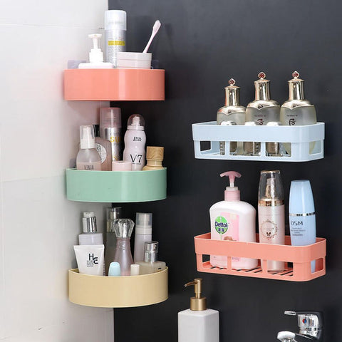 Premium Adhesive Triangle Corner Shelf Organizer